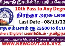 Southern Railway Jobs 2022 @ 10th Pass to Any Degree | Apply Jobs now