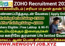 ZOHO Recruitment 2022 @ Apply Online For Various Sales Executives Posts