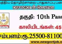 Central Industrial Security Force (CISF) Recruitment 2023- Apply Constable (Driver) Post
