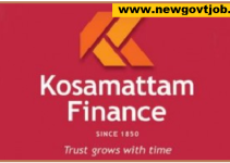 Kosamattam Finance Recruitment 2023- Apply Branch Trainee Post