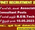 TANFINET Recruitment 2023- Apply Consultant, Associate Consultant Post
