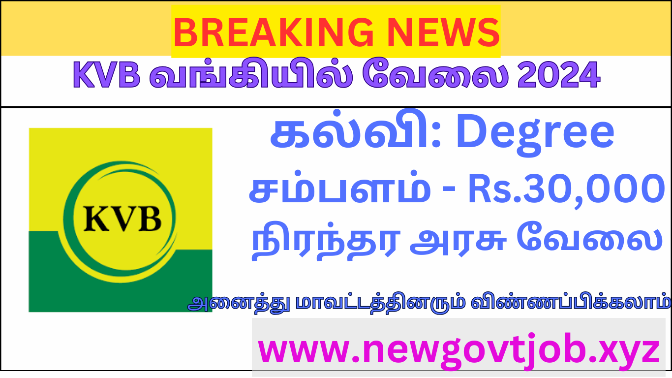 Karur Vysya Bank (KVB) Recruitment 2024- Apply Relationship Manager ...